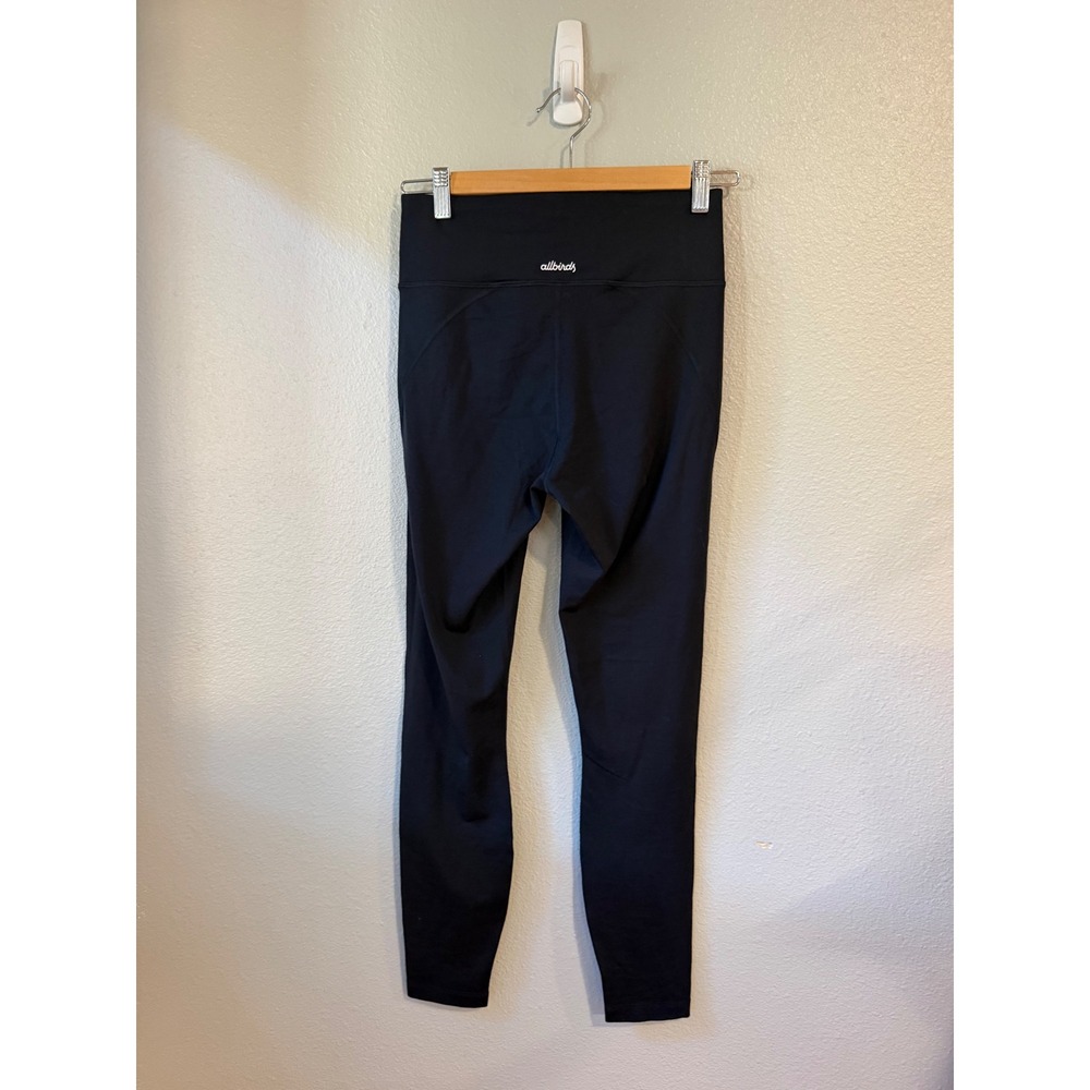Allbirds Natural Legging Women S Black High Rise Merino Wool Tencel Activewear - Picture 2 of 7